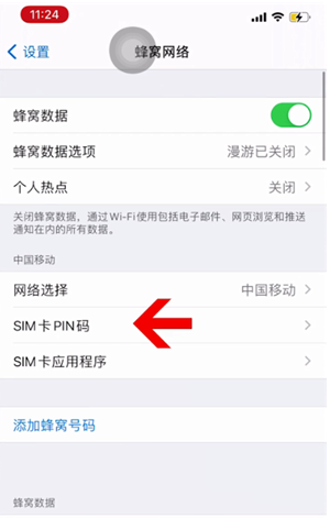 都兰苹果14维修网分享如何给iPhone14的SIM卡设置密码 