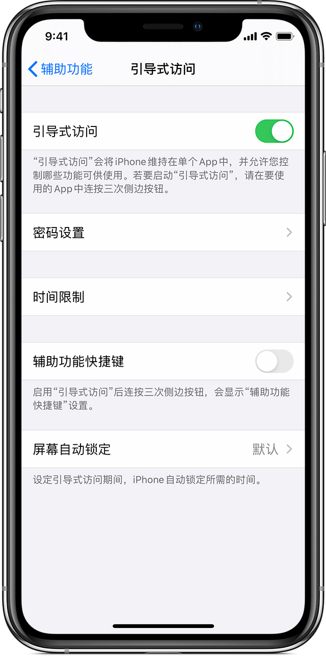 都兰苹果手机维修分享如何在 iPhone 上退出引导式访问 