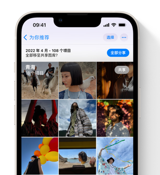 都兰苹果维修网点分享在 iPhone 上使用共享图库 