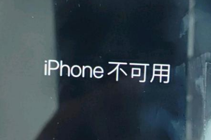 都兰苹果服务网点分享锁屏界面显示“iPhone 不可用”如何解决 