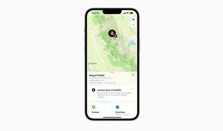 都兰苹果14维修分享iPhone14系列中 FindMy功能通过卫星分享位置方法教程 